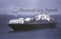 Container Ship heading for the Pacific